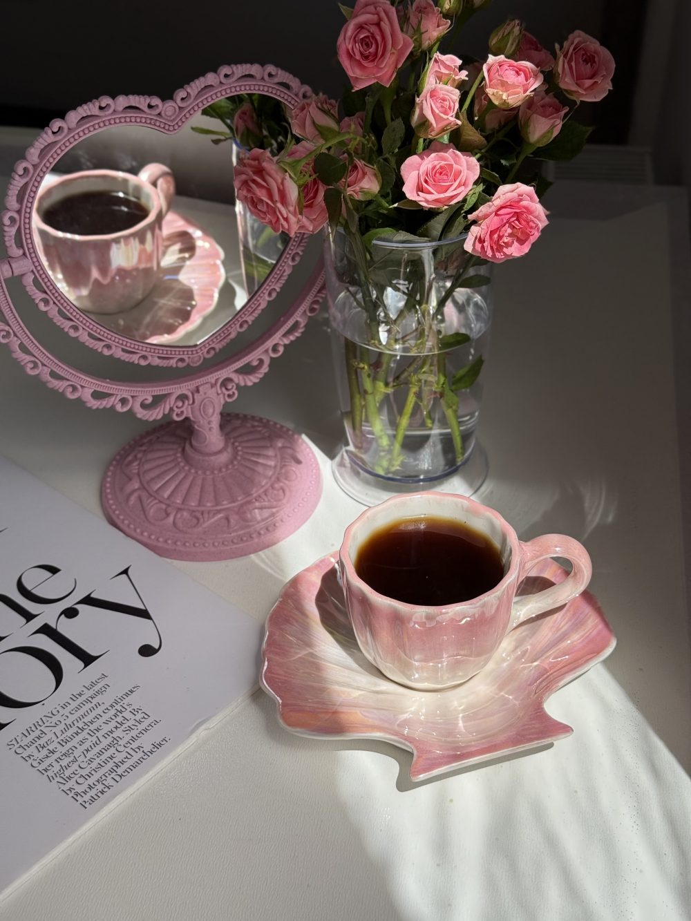 ست آمبره سفیدصورتی🌸 - Image 1