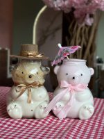 تدی نشسته شیشه ای